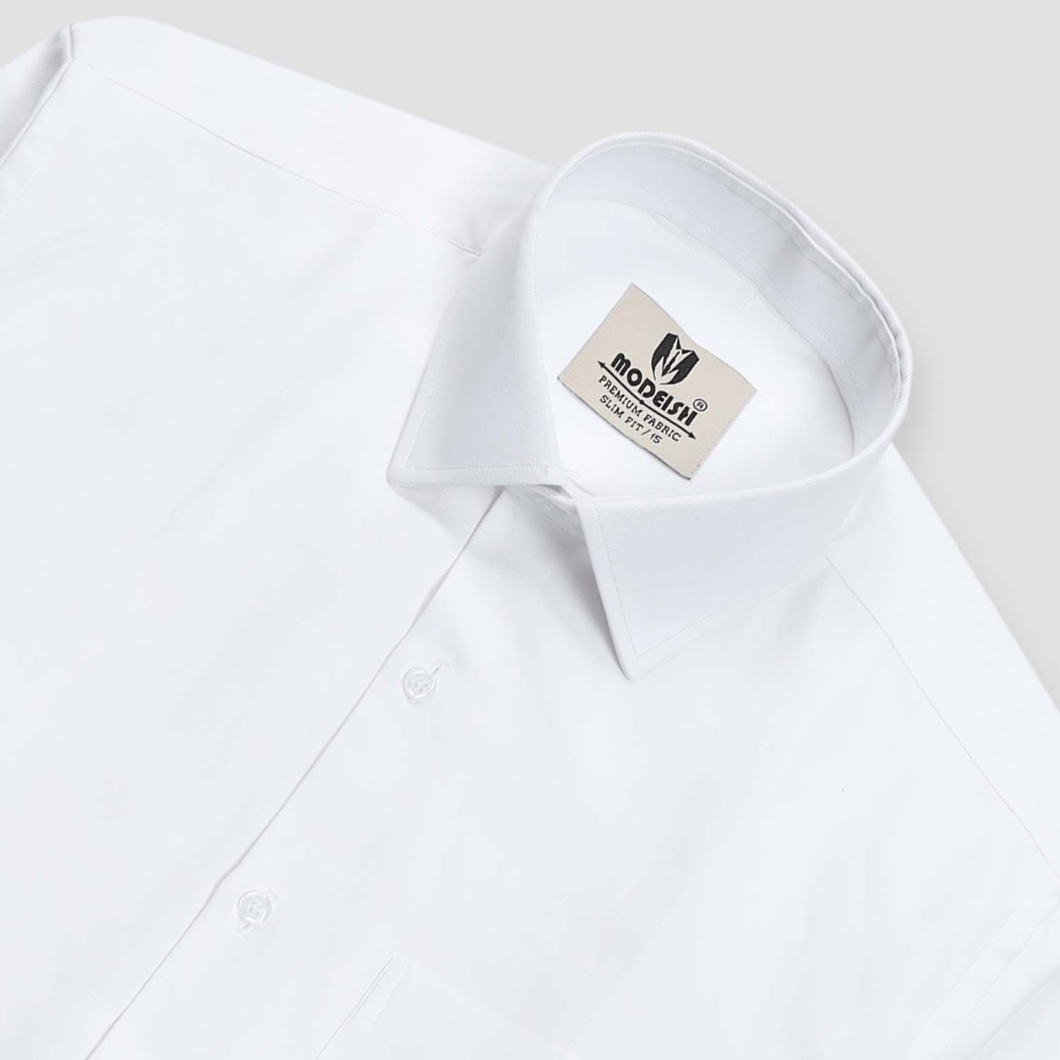 Textured White Semi-Formal Shirt for Men – Office & Casual Wear