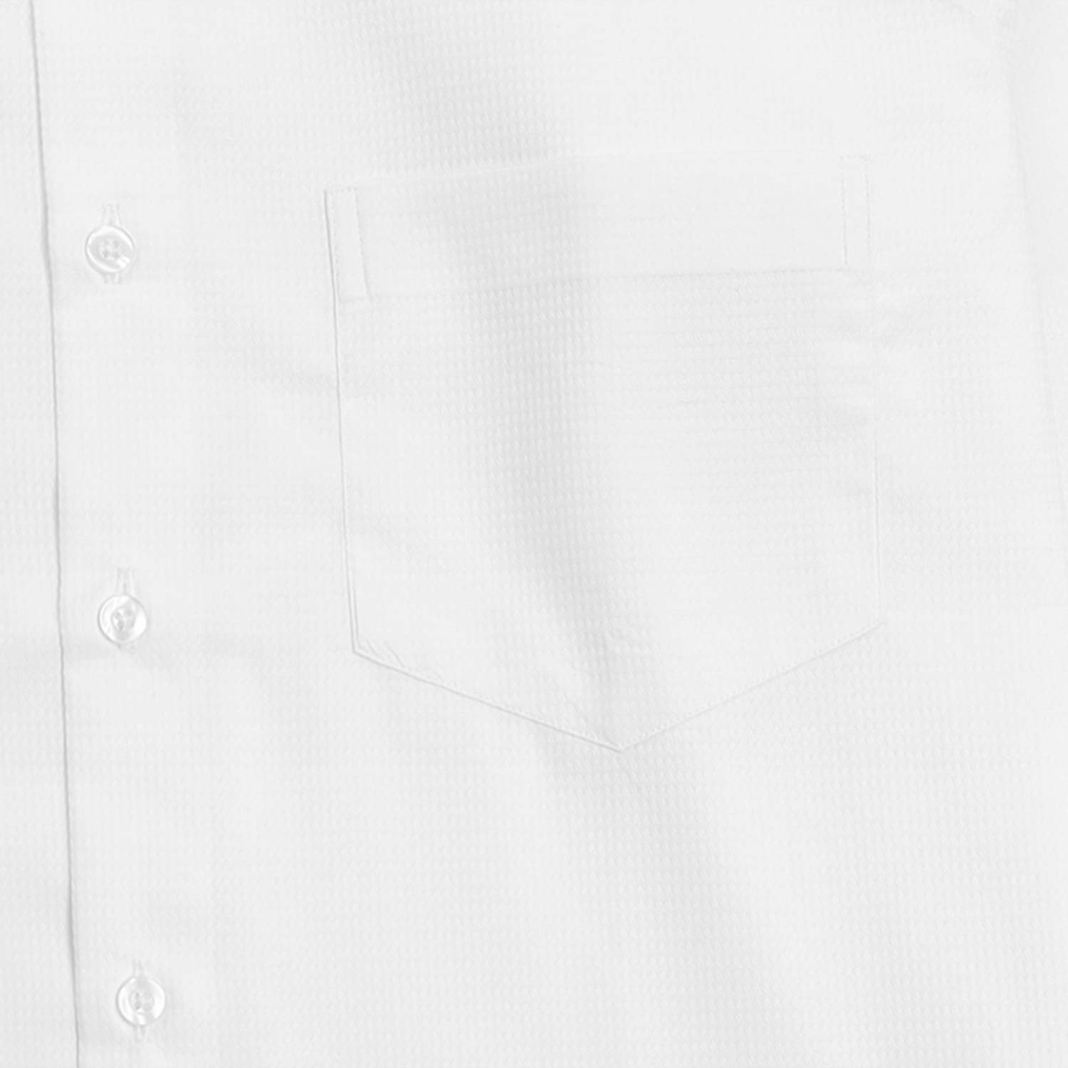 Men’s White Self-Texture Shirt – Premium Cotton Blend