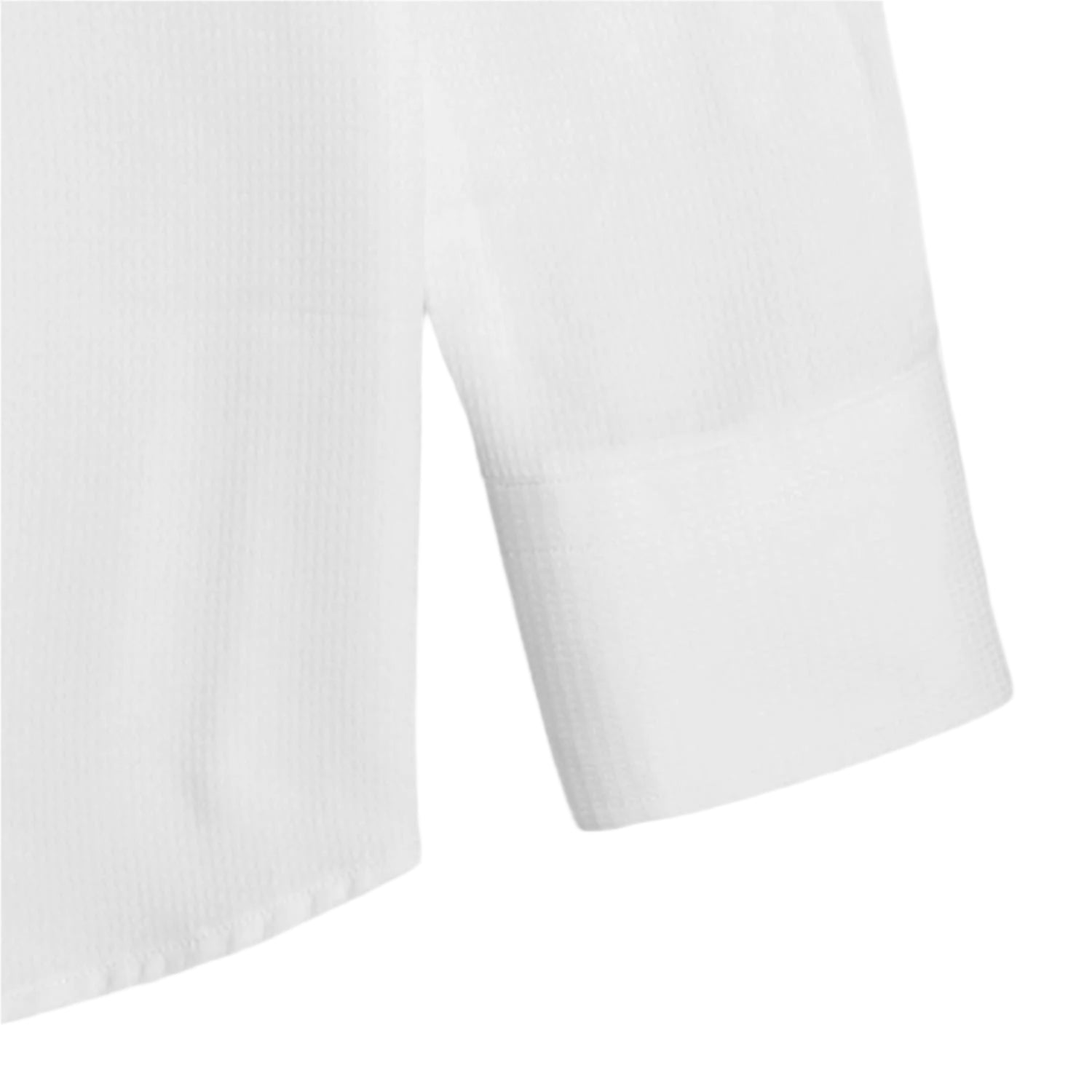 Men’s White Self-Texture Shirt – Premium Cotton Blend
