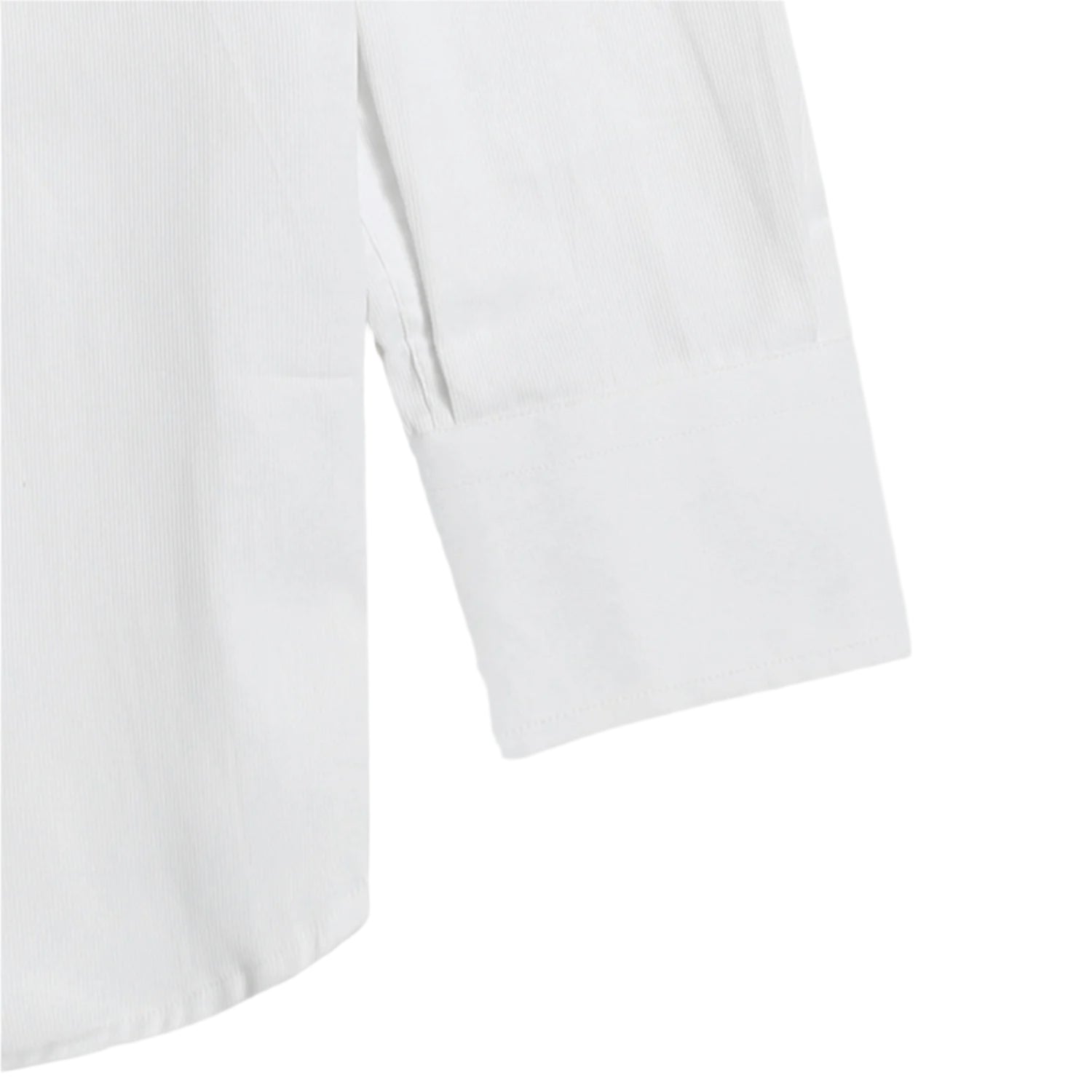 Men’s White Semi-Formal Shirt with Long Sleeves