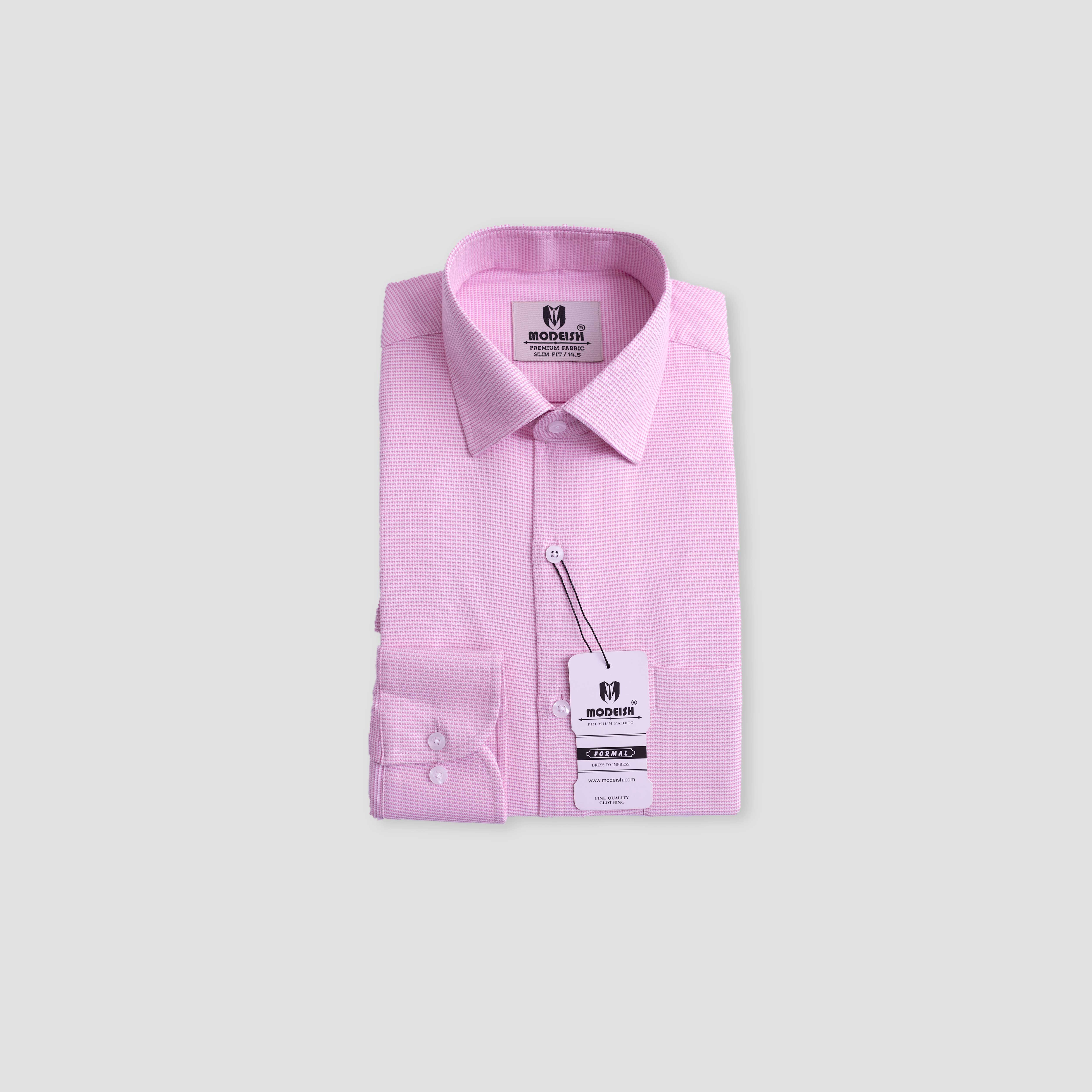 Textured Pink Shirt